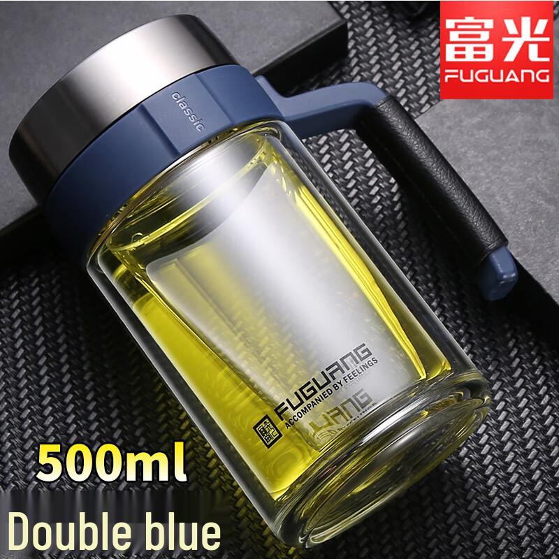 Fuguan Double-Layer Glass Business Tea Infuser Bottle