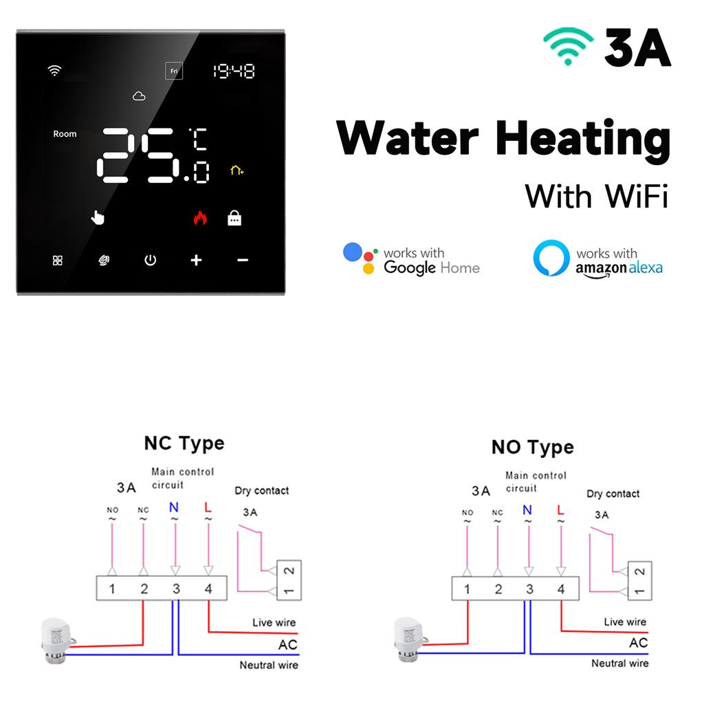 Tuya Smart Home Wifi Heating Thermostat Floor Heating Water Gas Boiler Temperature Thermoregulator Google Home Alexa Alice