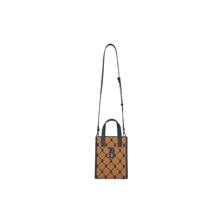 MLB Vintage Diamond Floral Jacquard Color Block Tote Bag Shopping Bag Phone Bag Accordion Bag Handbag Shoulder Bag Crossbody Bag Mini 3ACRH102N-43BGD