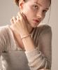 Jnui Slant Bangle Bracelet Silver 16-17Cm