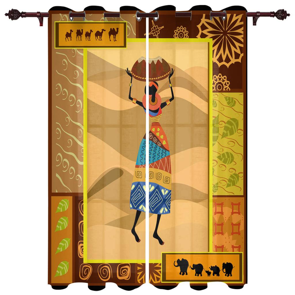 Egyptisk Tempelkultur Symbol Gardiner för Sovrum Kök Fönsterbehandlingar Kappa Gardiner för Vardagsrum