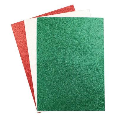 MégaCréa DIY - Glitter Adhesive Fabric Sheets A5 3 Pieces