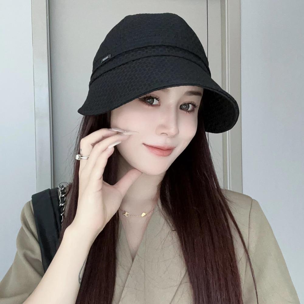 Foldable Bucket Hats for Women Summer Beach Sun Hats Outdoor Panama Fisherman Cap Female Wide Brim Sunscreen Caps