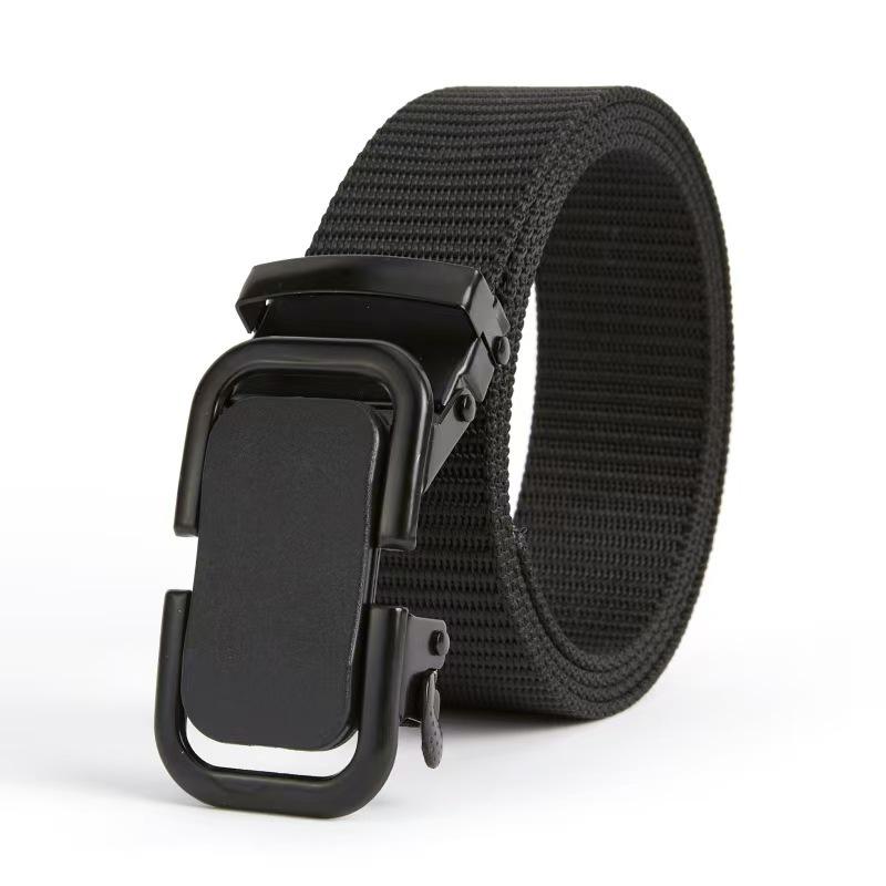 Men's Nylon Belt with Automatic Buckle - Tactical, Outdoor, and Military Training Use