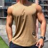 Men's Trendy Sleeveless Mesh Pullover: Quick-Dry Round Neck Fitness Top
