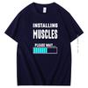 Bodybuilding Muscle Training Cotton Tshirt Installing Muscles Short Sleeve Tshirt Summer New Shirts And Tshirts Print T Shirt