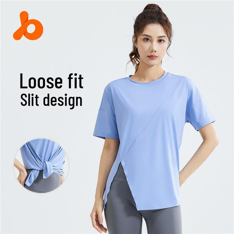 

Juyitang Spring & Autumn Yoga Loose Fit Short-Sleeve Sports T-Shirt XL