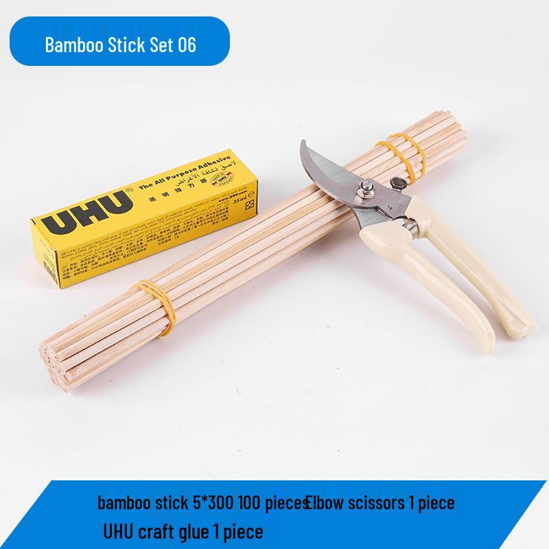 Bamboo and Wooden Craft Sticks: DIY Model Strips and Slices