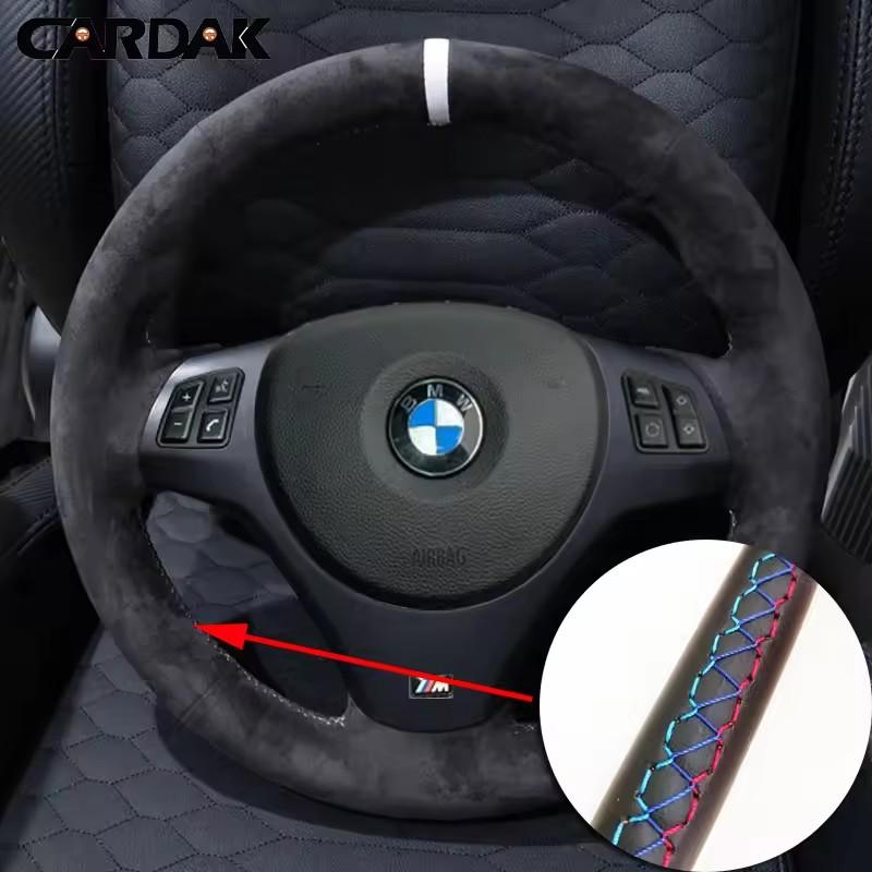 ized Car Steering Wheel Braid Soft Suede Cover For BMW E81 E90 Pack M Sport M3 E91 E92 E93 E87 E82 E88 X1 E84