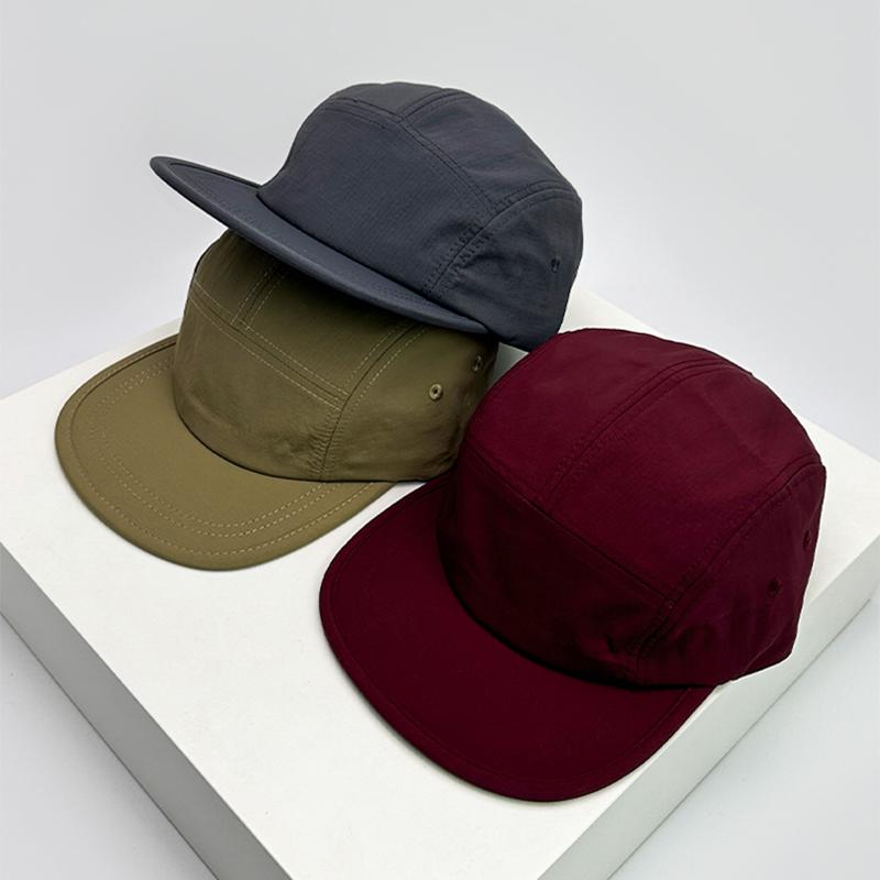 And Women Flat Brims Fast Drying Solid Color Baseball Caps Air Permeable Minimalist Sun Protection Outdoor Use Peaked Hats All-Match Fashion