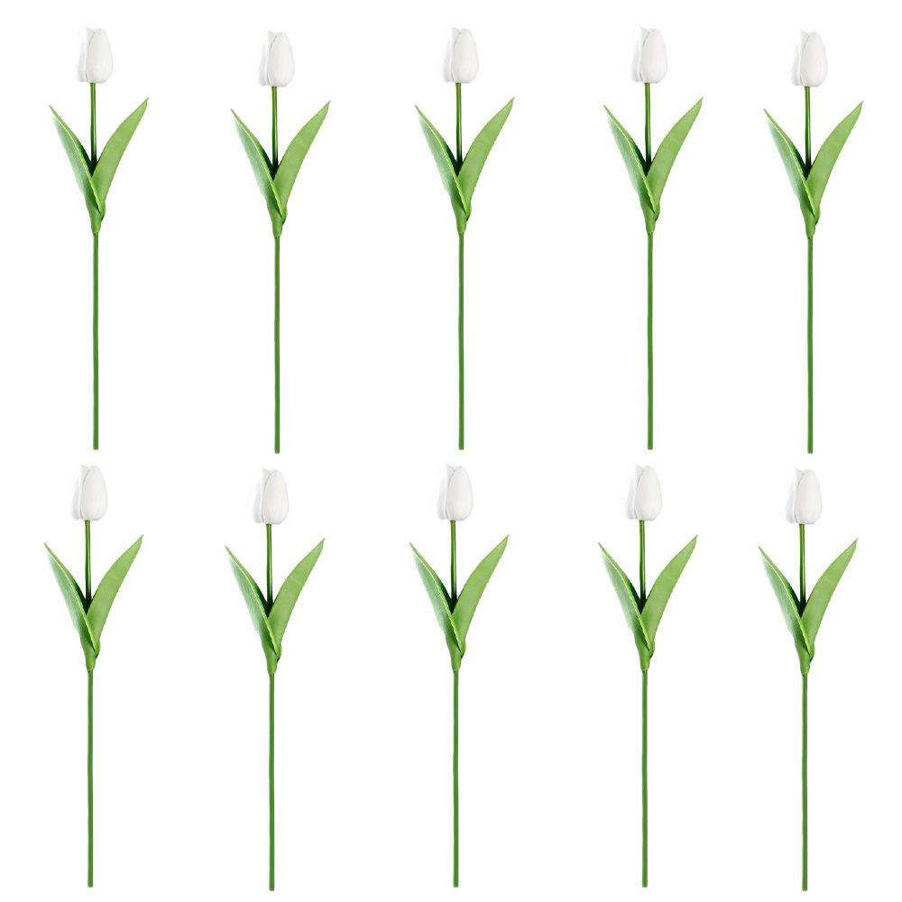 

10Pcs Artificial Flower Realistic Touch Tulip Scrapbooking Vase Home Decor Wedding Garden Arch Garland Mother s Day Bouquet diy