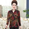 Women's Noble Silk Top for Middle-aged and Elderly: Xiangyunsha Real Silk Shirt