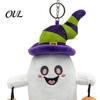 Decorative Ghost for Window Halloween Plush Keychain, Cute Spooky Stuffed Toy Pendant Backpack Doll Gift Keys, Soft Mini Bag Charm, Festive Party Kids