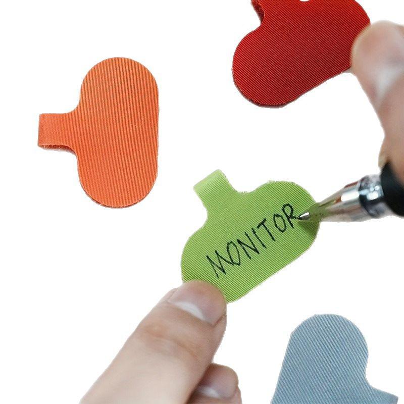 20Pcs Colorrandom Cable Labels Cable Ties Reusable With Write-On Label Wire Labels Cable And Wire Tags Easy Identification