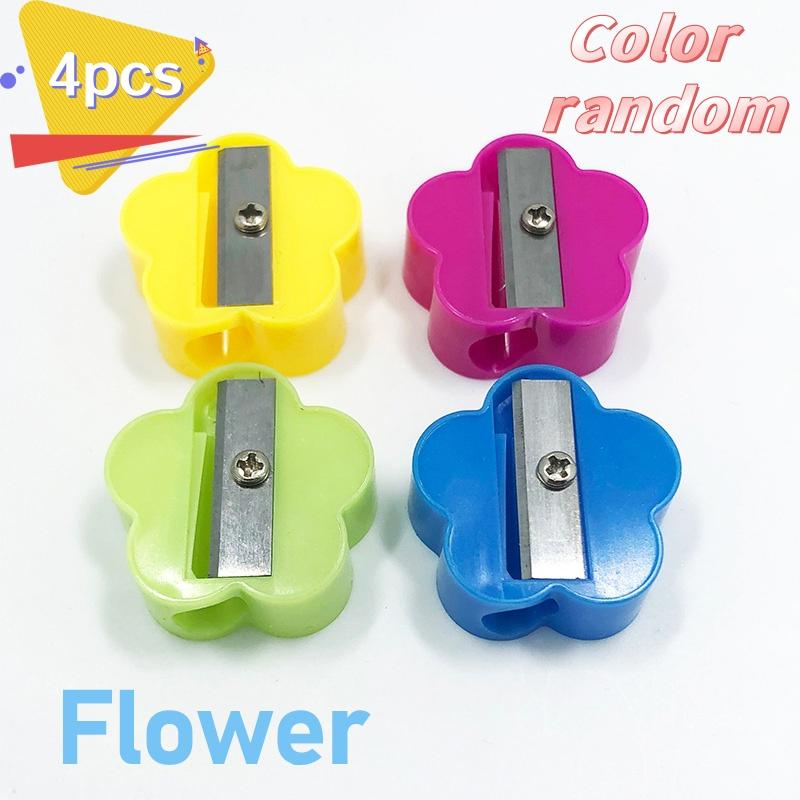 4/8/12 Stück Mini Hand-Anspitzer Herz Quadrat Kreis Bleistift-Schneidwerkzeuge Büro Schule Schreibwaren Zubehör