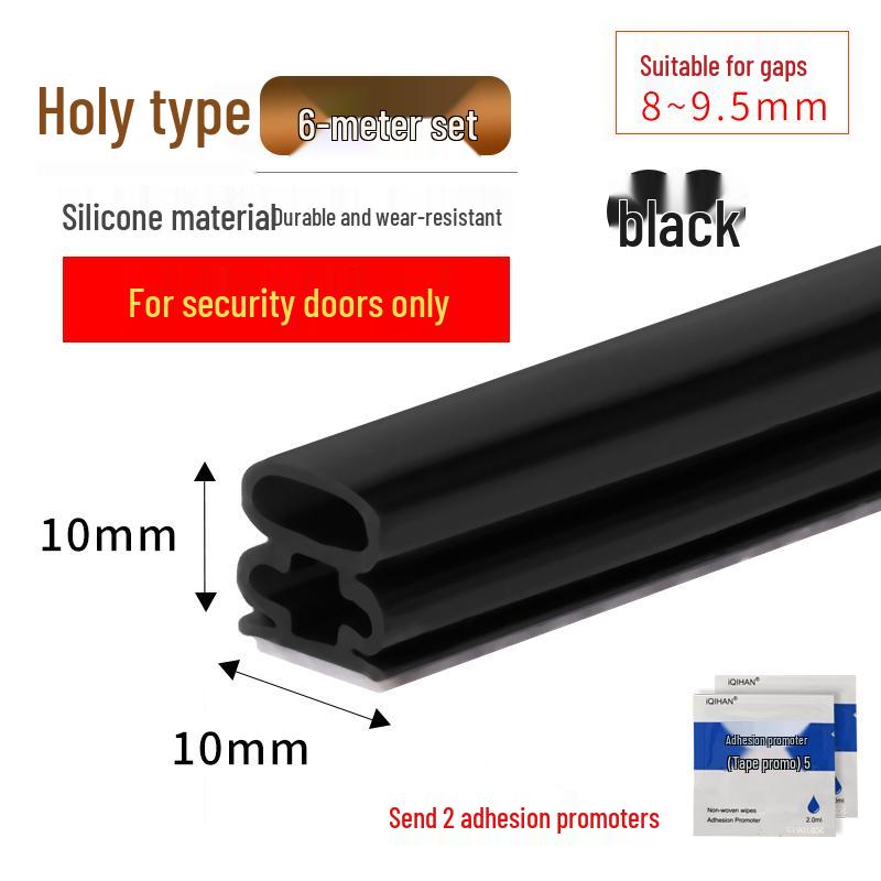 Diebstahlsichere selbstklebende Silikon-Dichtungsleiste für Tür und Fenster zum Abdichten gegen Wind und zur Isolierung