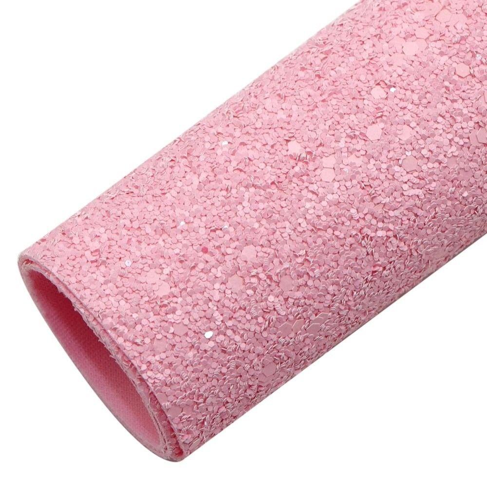 Colorful Glitter Glitter PVC Leather Fabric Sparkling Powder Faux Leather  Bag Making Material