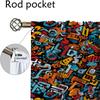 Street Element Graffiti Curtains for Bedroom Blackout Curtain for Room 2 Panel Home Interior Curtains Shades Partition Living