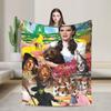 Wizards of Ozs Movie Flannel Throw Blankets  Cowardly Dorothy Tin Toto Blanket for Home Outdoor Super Soft Bed Rug