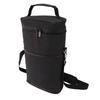 Canvas Material Wine Cooler Bag Black/Grey Insulated Wine Case Wine Protective Case  For Travel