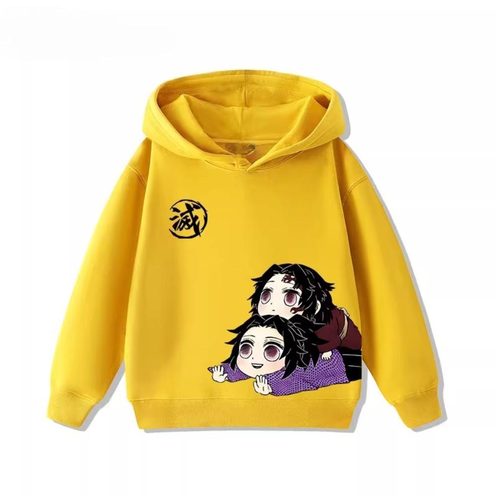 Kinder Demon Slayer Hoodie, Kleidung für Jungen und Mädchen, Warmer Pullover für Herbst und Winter