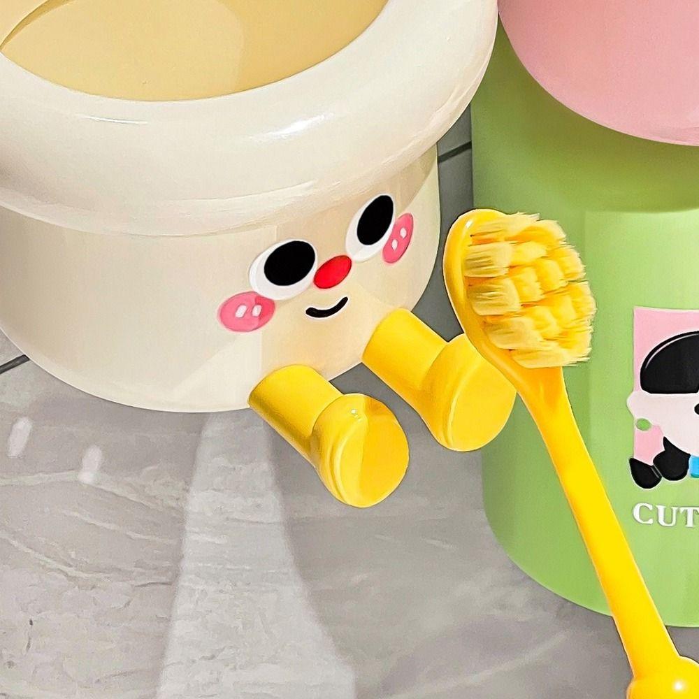 Dopamine Magnetic Toothbrush Cup Holder Punch Free Children's Toothbrush Cup Set  Bathroom