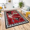 1Pc Piano keys music Printed circular carpet, home door mat, outdoor travel protection carpet A14