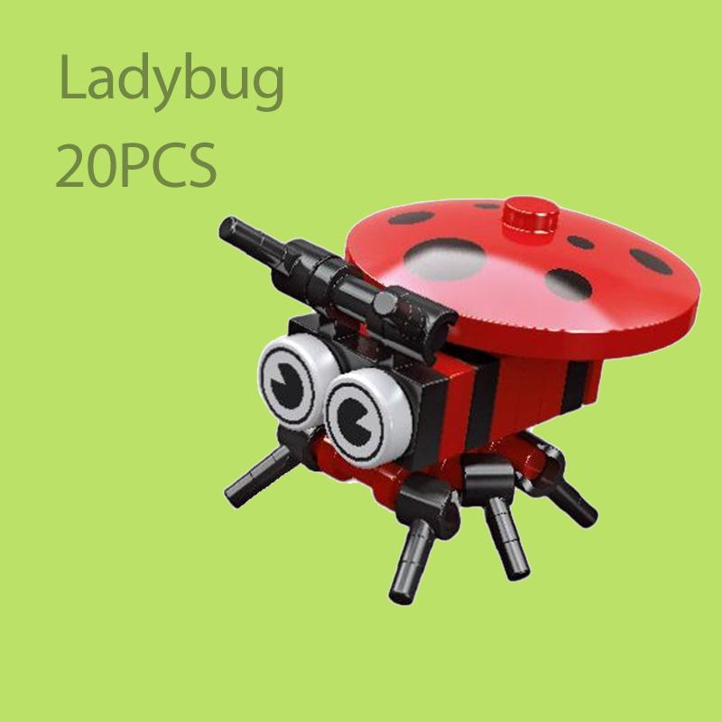 Mini-Baustein-Set für Kinder von 9-12 Jahren, Insekten- und Tierfiguren, Mikro-Bausteine, Spielzeug, Geschenk