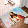 Jesus Saved My Life Floor Door Bath Kitchen Mats Anti-Slip Outdoor  Christian Faith Doormat Living Room Entrance Rug Carpet