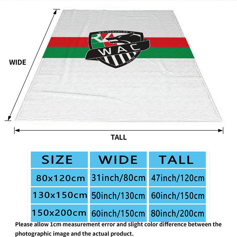 Wolfsberger Athletiksport Print Flannel Blanket, High Quality Comfortable for All Seasons, Home Decor, Warmth and Comfort, Perfect for Christmas Gifts