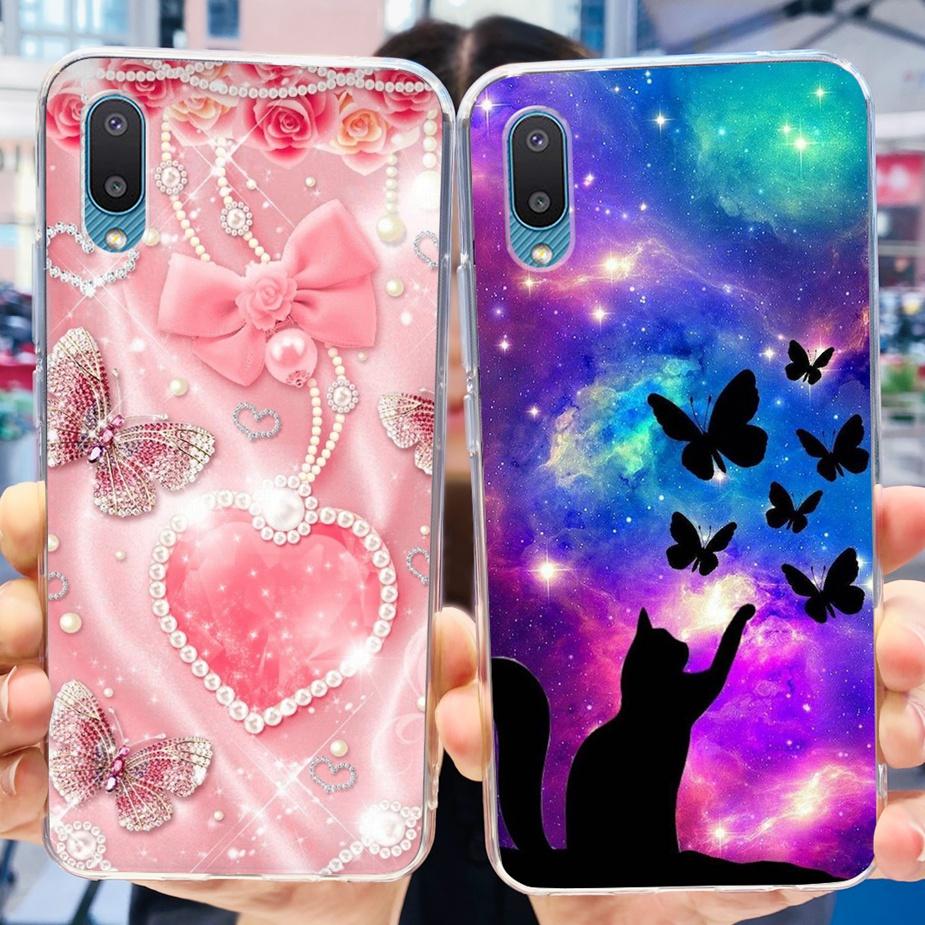 For Samsung Galaxy A02 Case SM-A022F Cute Fashion Painted Cover Clear Silicone Phone Case For Samsung A02 M 02 Galaxy M02 Bumper