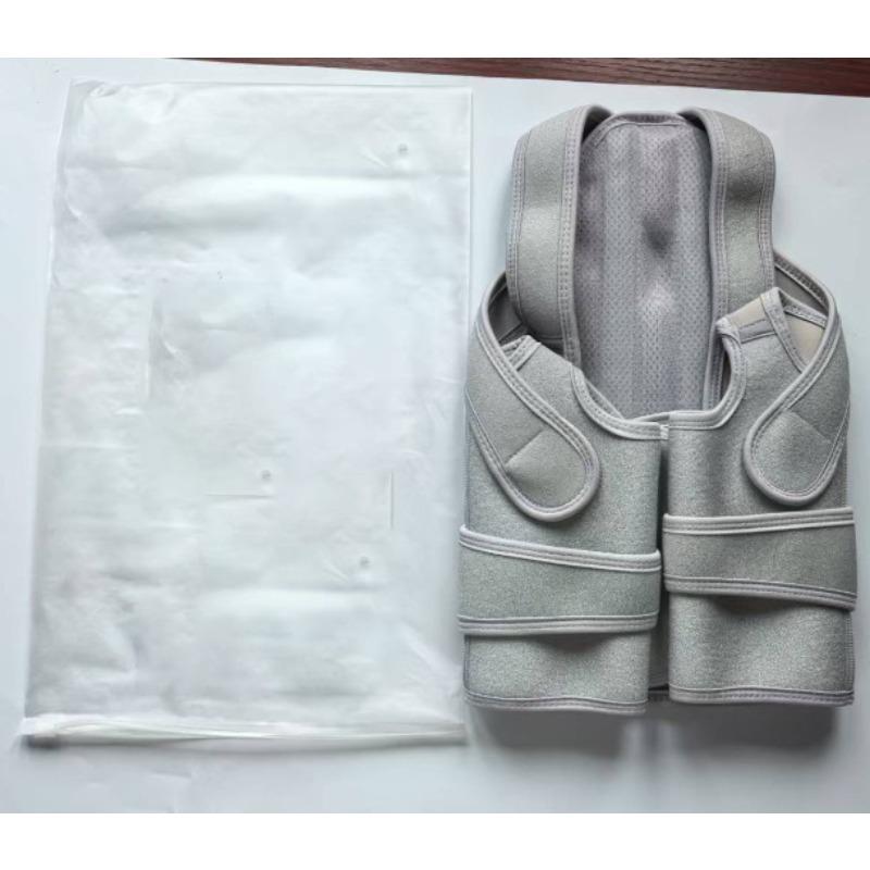 

Corrector Back Orthopedic Straps Men Women Fully Adjustable Spinal Brace Comfortable Effective Upper Back Brace L сірий