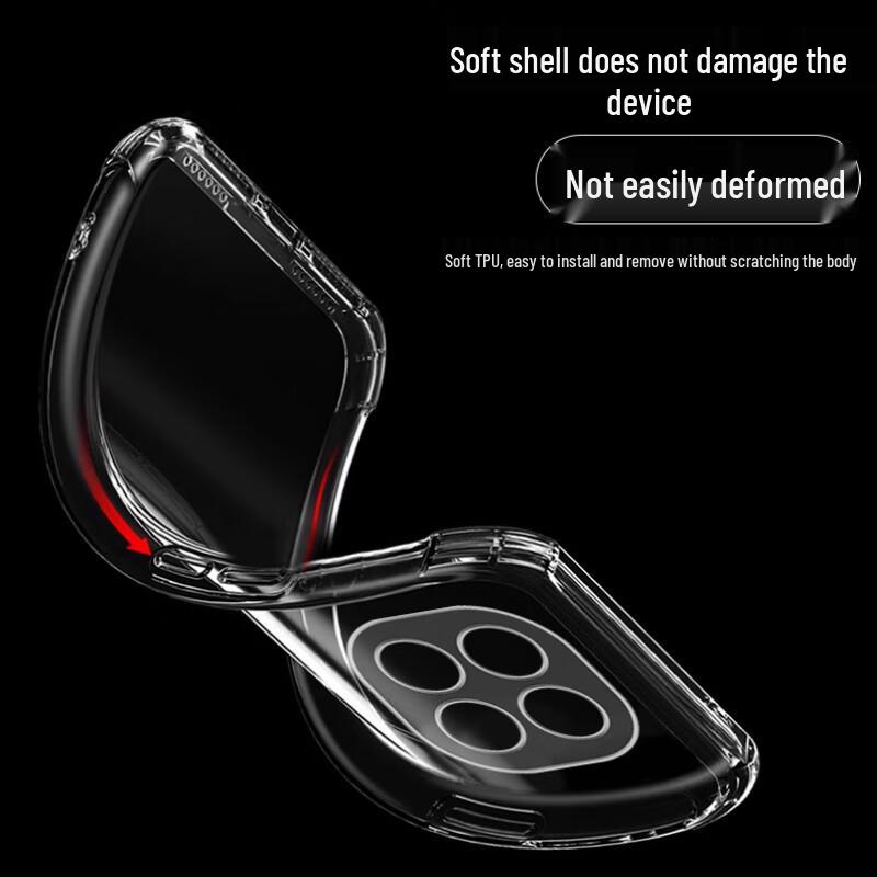 Xiaomi Redmi Note 14 Pro Transparent Anti-Drop TPU Phone Case