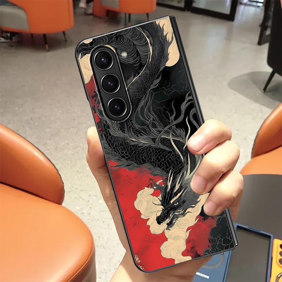 Dragon Totem Case for Samsung Galaxy ZFold5 ZFold6 ZFold7 Z Fold 7 6 5 4 3 ZFold4 ZFold3 Back Phone Cover