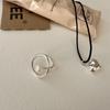 Sophisticated Heart Shaped Ring For Women Adjustable And Trendy Silver Plated Fashion Jewelry