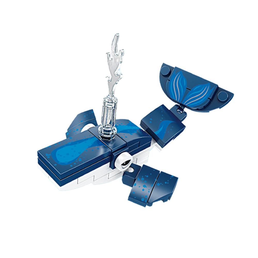 Mini Blocuri de Construcție pentru Jucării cu Animale de Adâncime în Oceanul Mare: Explorând creaturi abisale și jucării puzzle pentru copii