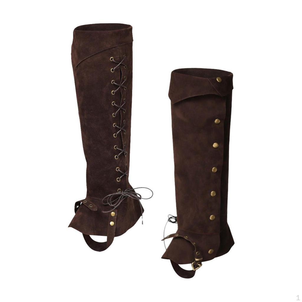 Boot Top Covers Medieval Gaiters Stylish Renaissance Knight Pirate Tops