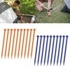 10Pcs Plastic Pegs Ground, Tent Hard Ground Pegs, Screw in Tent Pegs for Camping