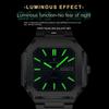 Top Brand New Double Calendar Watch Men's Waterproof Luminous Luxury Quartz Ultra Thin Square Watch