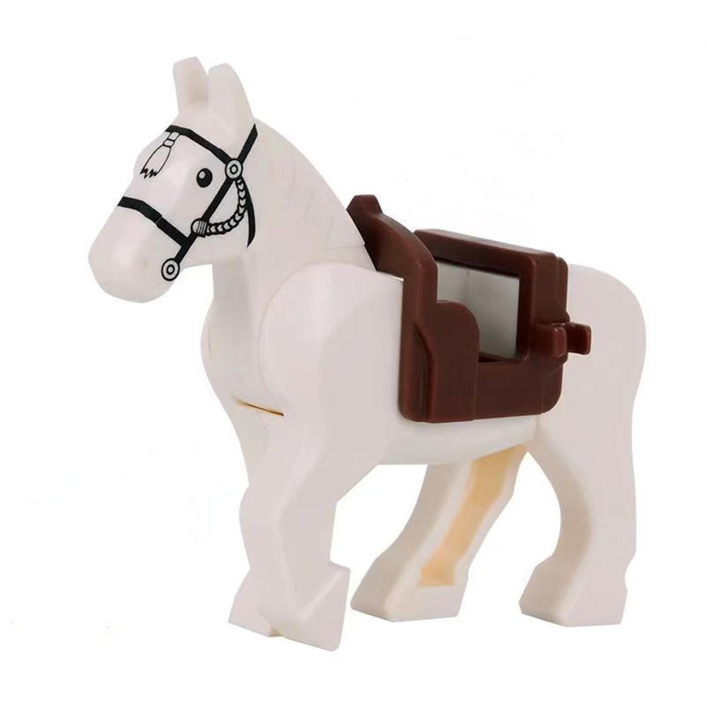 

MOC Medieval Army Military Carriage War Horse Scale Model Building Block DIY Assembly Home Desk Decor Brick Gift Present Children Toys Playsets
