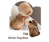 Psí zimní vesta ve stylu Ugg – Umělý beránek, Poutko na postroj, Z Koreje