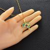 Anniyo Brazil Map and Flag Pendant & Necklace Brasil Maps Silver Color/Gold Color Jewelry #315921