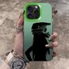 Silhouette Design of a Girl with Long Hair Wearing a Motorcycle Helmet Phone Case For iPhone 17 Pro Max 16 15 14 13 12 11 Cover
