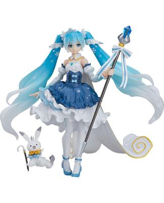 Figma Snow Miku verze Sněžné princezny. (Exkluzivně pro Wonder Festival 2019 [Zima], GOOD SMILE ONLINE SHOP, Sibiřský sněhový festival atd.)