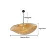 Led Pendant Lamp Ceiling Chandelier Bamboo Weaving Lights for Living Room Dining Handmade Modern Art Rattan Lampshade Restaurant