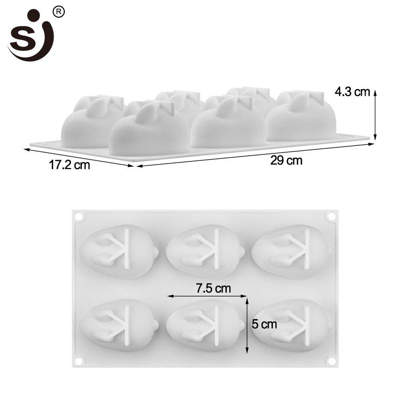 3D DIY Baking Tool Non-stick Silicone Cake Mold Rabbit Pig Shapes Chocolate Mold 3D DIY Baking Tool Non-stick Silicone Cake Mold Rabbit Pig Shapes Chocolate Mold