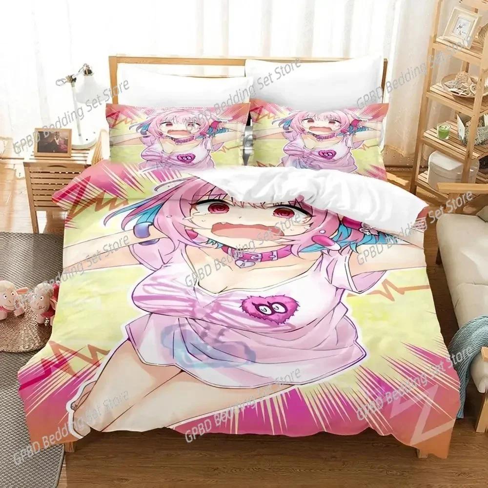 3d Printing Anime Riamu Yumemi Kawai Young Girls Beding Set Bedrom Soft Modern Bedspreads Comefortable Soft Duvet Cover Quilt Pilowcase