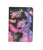 Disney Black. A5 Notebook with Eraser, 80 Pages, Lined. Stitch 1