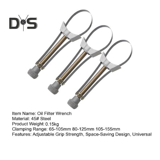 Oil Filter Wrench Adjustable Filter Removal Wrench Heavy Duty Pliers for Cars Trucks 60mm-120mm Diameter Universal Oil Filter Removal Tool for