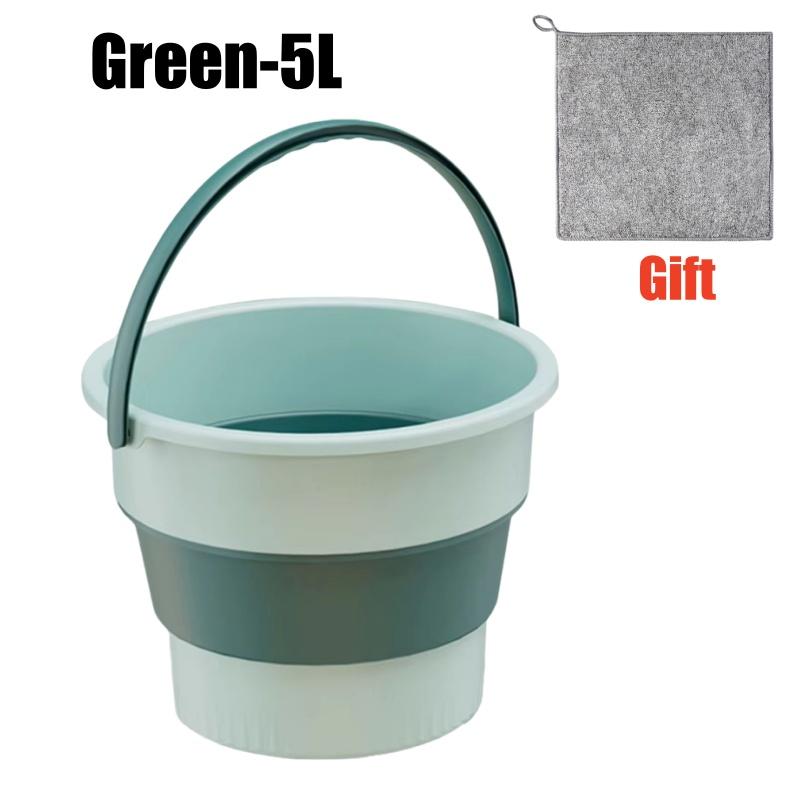 

5/10/17L Foldable Fishing Bucket Outdoor Sturdy Hand Carry Fish Bucket Large Capacity Carrying Bucket Camping Fishing Buckets